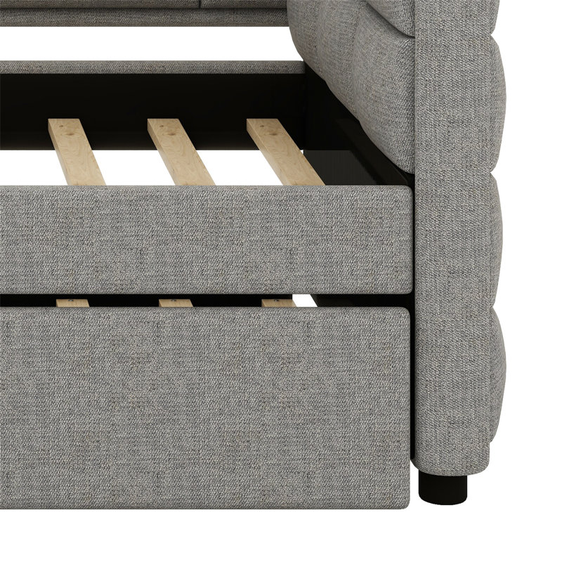 Prakesh Upholstered Daybed with Trundle