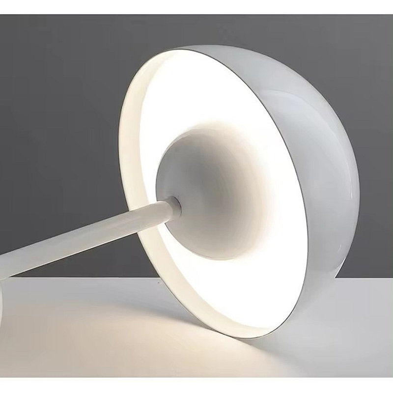 TRIXES Rechargeable Table Lamp Mushroom Lamp - Dimmable, 3-Modes, USB Chargeable Indoor Lamp, Grey
