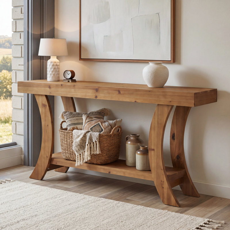 62.99cm Solid Wood Console Table
