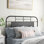 Edmund Open-Frame Metal Headboard with Center Panel