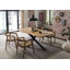Brook Hallow Acacia Solid Wood Top Metal Base Dining Table-34966240-34966238