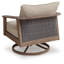Fauteuil pivotant avec coussin Francis Beach