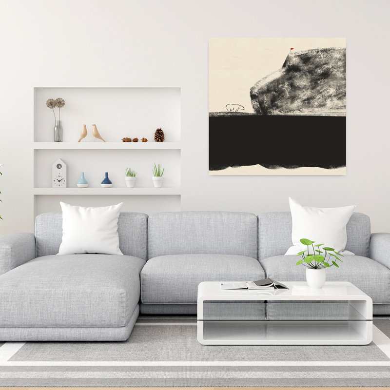 Arctic Contemporary Bear Winter Wall Art Print, 91.44cm H x 91.44cm W