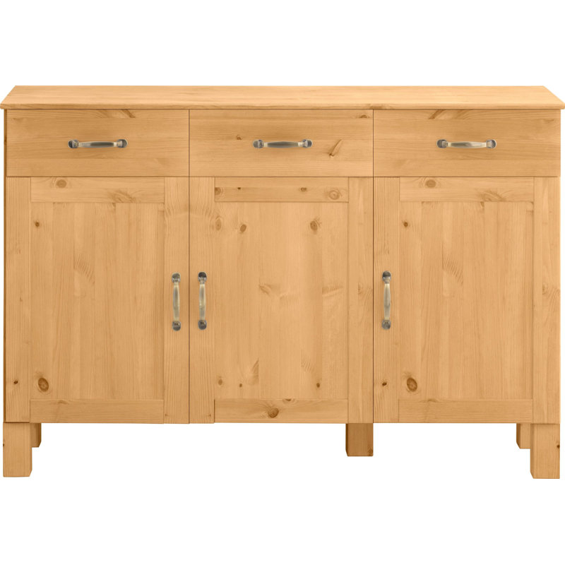 Martindale 125cm Solid Wood Sideboard, Stain Wax