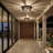 11"d 2-light Black Motion Sensor Flush Mount Ceiling Light With Open-air Design, 360° Detection, Adjustable Timer