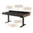 Black + White Rectangular Solid Wood desks-2019766617
