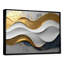 Oplis vagues abstraites d'introspection en or et blanc VI - art mural abstrait de vagues modernes pour le salon-385128025-385128023-385128019
