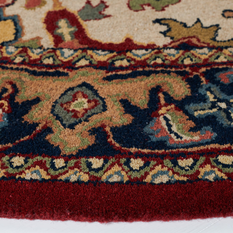 Tapis oriental en laine touffeté à la main Balthrop, Rectangle 9 pi x 12 pi