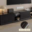 Meuble télé moderne en bois manufacturé noir-1568496755