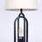 21'' Vintage Linen Table Lamp with USB Ports-1314843392