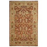 Tapis rouge en laine noué à la main Shuaib Ushak