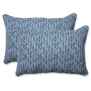 Herringbone Indoor/Outdoor Lumbar Pillow (Set of 2)