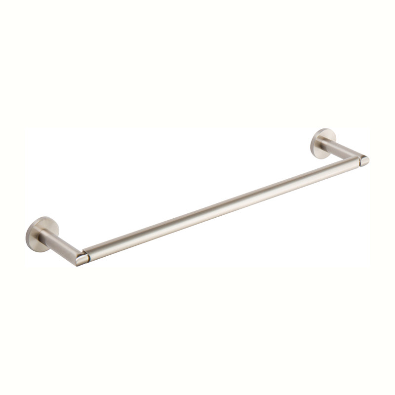 Sine 1 - Bar Wall Towel Bar, Satin Nickel, 1.8" H x 18" W x 3.4"D