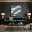 Minimalisme, art mural gris sur toile 55-1261991745