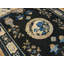 Navy Blue Antique Foo Dog Pattern Hand Knotted Chinese Wool Pile Rug
