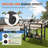 Outdoor Grill Dining Cart With Double-Shelf, Portable Food Prep Table, Stainless Steel Worktop, Modular BBQ Station For Pizza Oven And Outdoor Cooking.