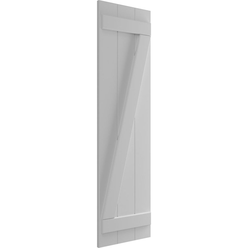 Volets en PVC True Fit, 16.125", Avec un couche d'aprêt, 52"