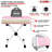 5 Core Keyboard Bench 3" Padded Cushioned Piano Stool Height Adjustable Guitar Seat Folding Portable