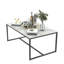Marble Coffee Table Rectangle Sintered Stone Top Side End Table With Metal Frame-1559052918