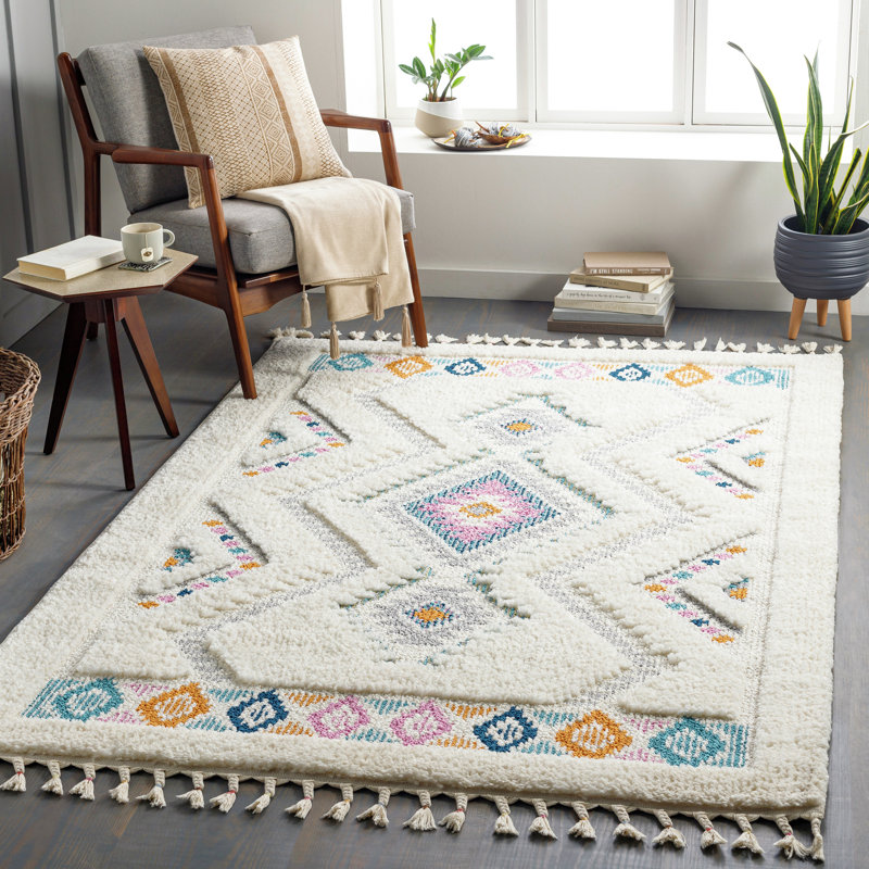 Pepperidge Solid Colour Shag Area Rug, Rectangle 200 x 274cm