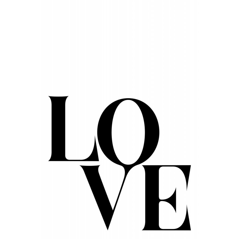 Love, 50.8 cm H x 76.2 cm W
