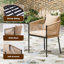 Chaise de salle à manger en métal avec coussins Wilmette-1445862529