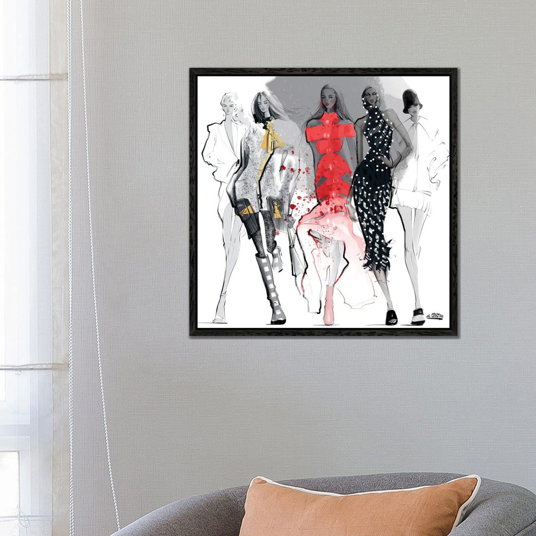 Fashion Week von Marina Ernst - Galerie-verpackte Leinwand Giclée auf Leinwand