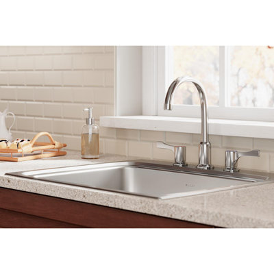 Double Handle Kitchen Faucet With Accessories