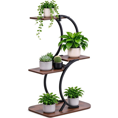 4-Tier Plant Stand Holder Flower Pot Display Rack for Balcony Living Room