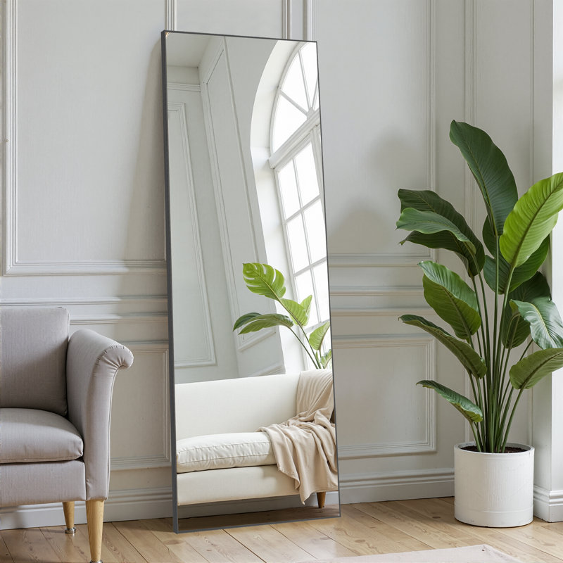 Miroir pleine longueur Ronan, 71 po x 24 po, Noir