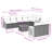 Vidaxl Garden Sofa Set Black, Cream White