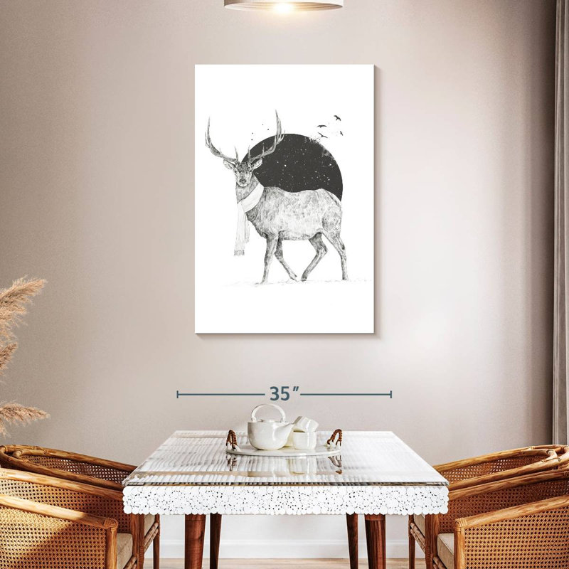 Brampt l'hiver est tout autour, H 45 po x l 30 po