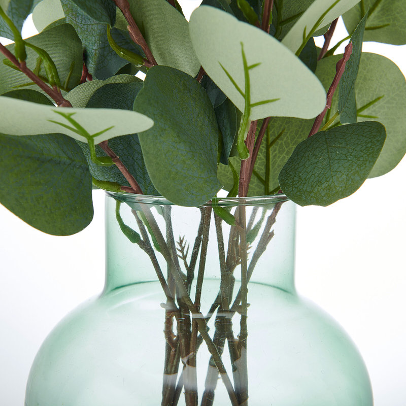 Elements Artificial Eucalyptus In Vase, 18 Inch