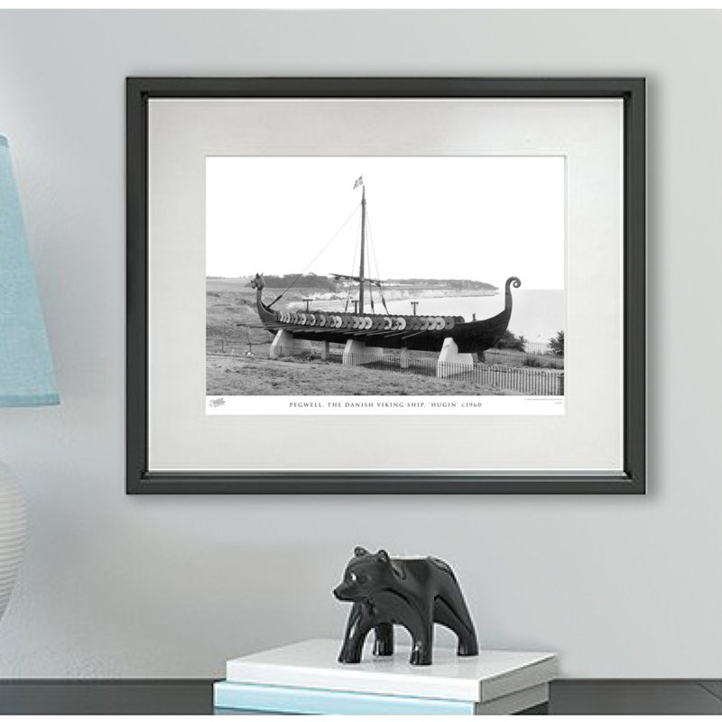 Pegwell, The Danish Viking Ship, Hugin C1960 by Francis Frith - Single Picture Frame Print, 28cm H x 36cm W x 2.3cm D