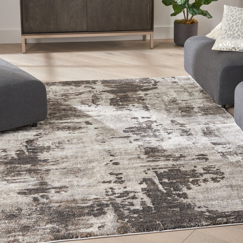 Abstract Indoor Rug, Rectangle 3'11" x 5'11"