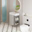 Meuble-lavabo à fixation murale 21,6 po avec lavabo en céramique-1767101191