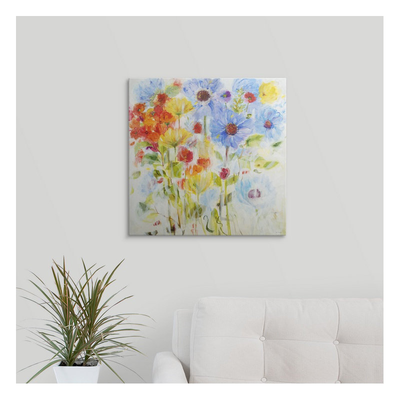 Darleston " Expectation " by Jill Martin, 35" H x 35" W x 1.5" D, Canvas