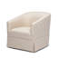 Fauteuil pivotant à jupe en lin Earl
