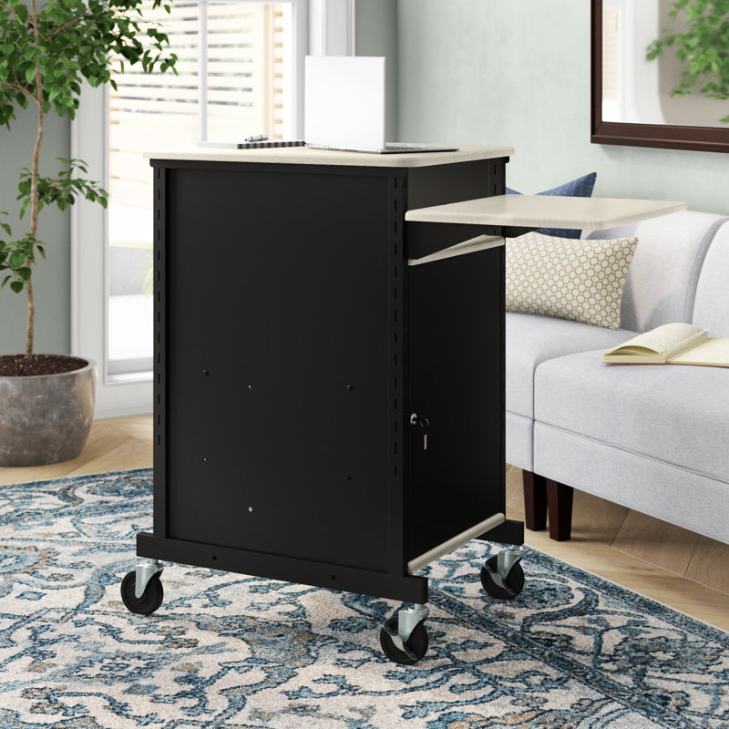 40'' H x 21'' W 1 AV Cart with Wheels