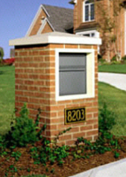 Steel Package Drop with Newspaper Compartment, Gray