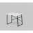 35" White Wooden Top Writing Desk, Black Metal Frame Small Computer Desk for Teens