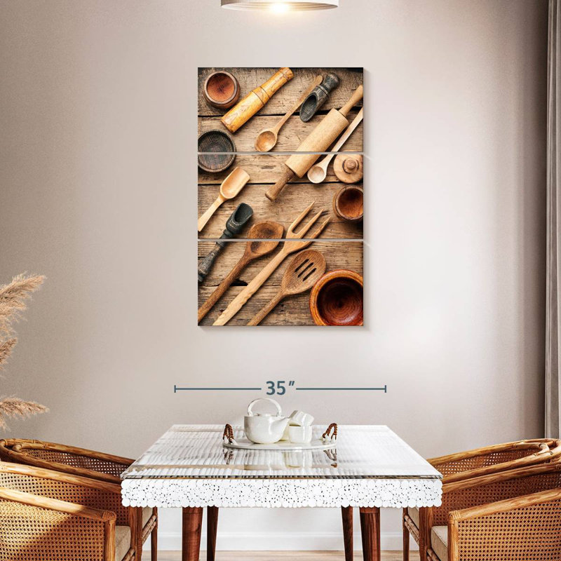 Ustensiles de cuisine en bois Senne, H 57 po x l 36 po