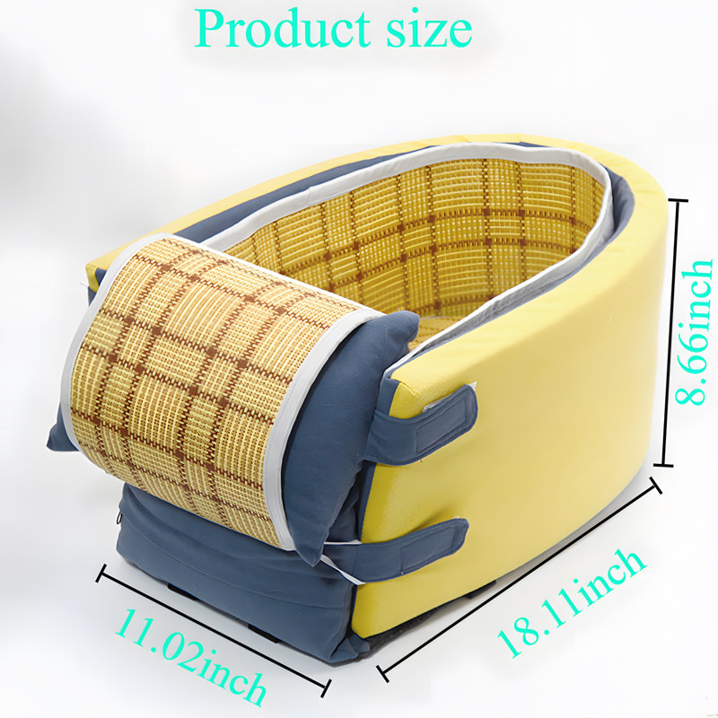 Siège d'auto en polyester Puppy, Jaune / bleu