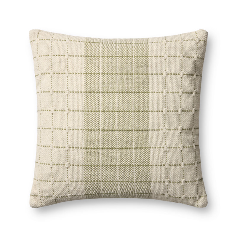 Coussin décoratif Loloi, Vert / géométrique naturel