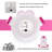 2 Pcs Red LED Plug In Night Light With Sliding Dimmer