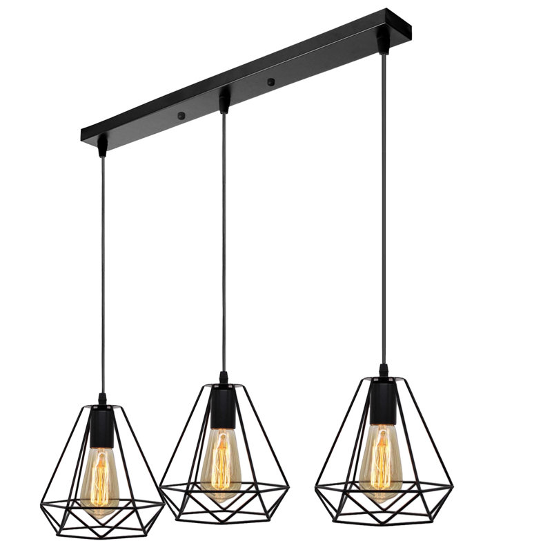 Sease 3 - Light Black Kitchen Island Pendant