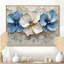 Impression sur toile rhododendron crème velours bleu Rhododendron II-711642875-711642873-616590845