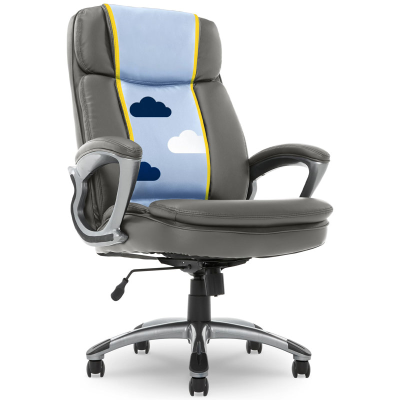 Big and Tall High Back Executive Office Ergonomic Gaming Computer Chair with Layered Body Pillows, Contoured Lumbar Zone