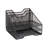 Mind Reader Metal Mesh Desktop File Organizer, 3-Tier Paper Tray with 5 Compartments, Office Mail Sorter, Black-1934696769