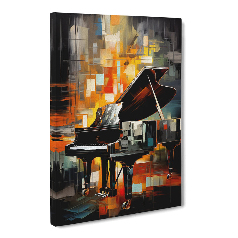 Piano Hard Edge No.2 - Wrapped Canvas, 76cm H x 50cm W x 3cm D